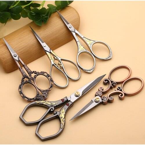 Retro Scissors Antique Vintage Scissors Thread Embroidery Scissors Sewing Supplies Stainless Steel Scissors Tailor Scissors Tool