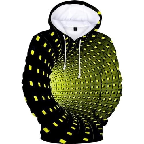Pop Punk Hip hop Dizzy Arts 3D Sweatshirt Women/Men/Kids Pullovers hoodies Outerwear loose tops Psychedelic Vortex Clothing