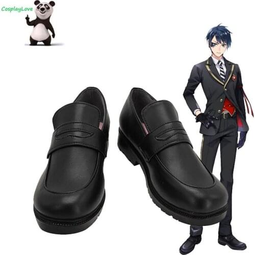 Twisted Wonderland Deuce Spade Black Shoes Cosplay Long Boots Custom Made For Halloween Christmas