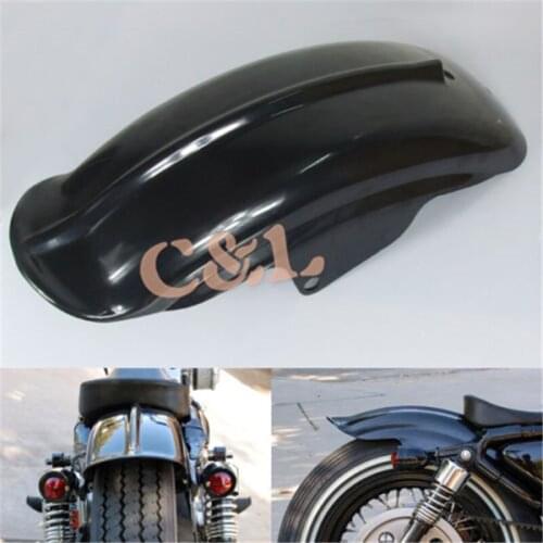 ZORBYZ Black Rear Mudguards Fender Fit For Harley Sportster 883 883R 1200 XL Chopper