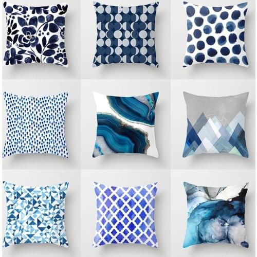 1pcs hot Geometric Pillowcase Decorative Sofa Cushion Case Bed Pillow Cover Home Decor Car Cushion Cover Cute Pillow Case