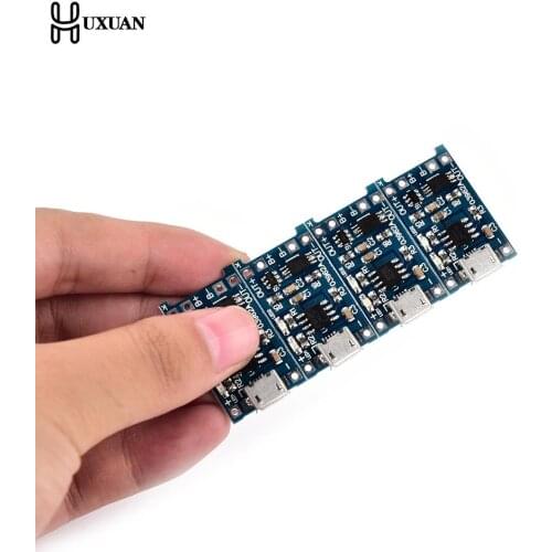 4pcs 5V 1A Micro USB 18650 Lithium Battery Charging Board Charger Module+Protection Dual Functions