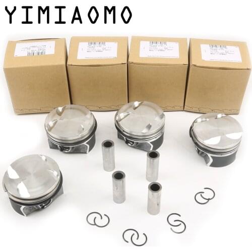 For Audi A3 S3 VW Golf Jetta Polo Touran Beetle Caddy Skoda Octavia Rapid 1.2TSI EA211 4Pcs Engine Piston & Rings Assembly 17MM
