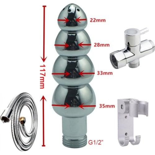 Wetips Higienica Anal Klisma Doccia Anale Ducha Beads Sex Tools Enema Nozzle Ass Cleaner Anus Viginal Bidet Muslim Shower