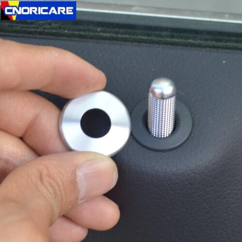 Car Door Lifting Bolt Circle Decoration Decals For Mercedes Benz E W213 C W205 GLC X253 Class Door Pin Ring Sticker