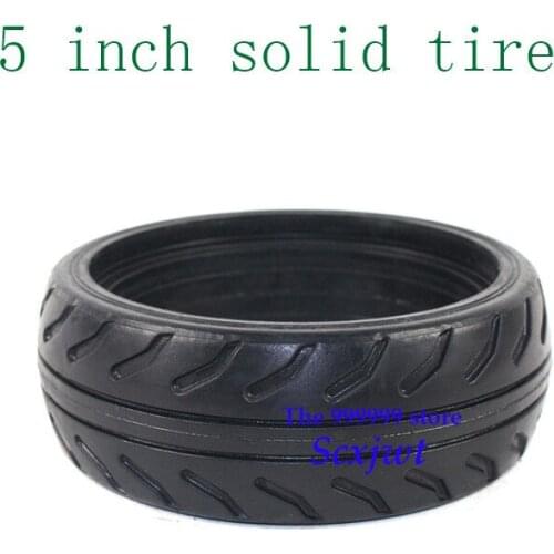 Free shipping 5 inch solid tire for balancing car, electric skateboard , Trolley Cart , baby carriage 5 inch rubber tyre