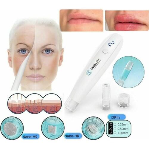Wireless Hydra Pen H2 Professional Microneedling Pen Hydrapen Hydra Roller Pen Automatic Serum Applicator with 2 Cartridges