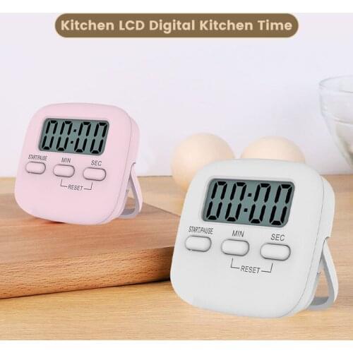Large Magnetic LCD Digital Kitchen Countdown Timer Stopwatch Alarm with Stand Kitchen Timer Practical Cooking Alarm Clock Test