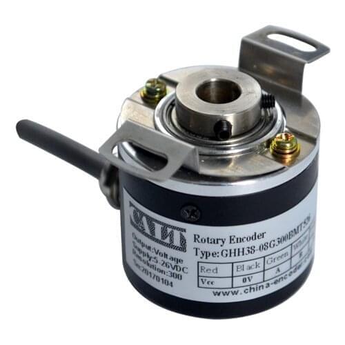 CALT 5-26 Vdc push-pull optical incremental hollow shaft rotary encoder with 6mm hollow shaft