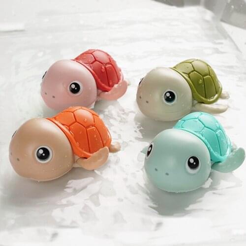 Baby water chain winding cute cartoon animal turtle bathing toy baby swimming turtle winding children beach bathing toy J0673