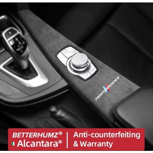 For BMW F30 F31 Alcantara Car Multimedia Knob Cover F32 F33 F34 F35 F36 3 4 Series M Performance Sticker Interior Accessories