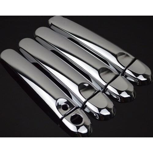 FUNDUOO For Nissan Cube 2009 2010 2011 Nissan Juke 2011 - 2014 Chrome Car Side Door Handle Cover Trim One Smart Entry Button