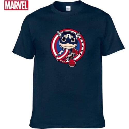 Marvel The Avengers Captain America short sleeve t-shirts Summer shirts for men graphic t shirts Womens cotton t-shirt Tops #39
