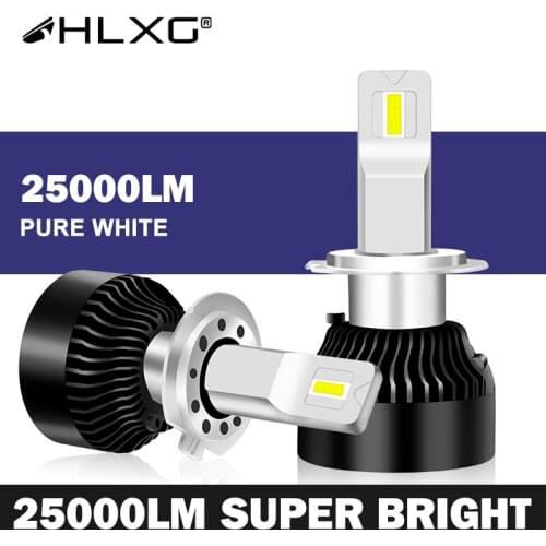 HLXG h4 LED canbus 3570 CSP led headlight h7 led 9012 9005 9006 HB3 HB4 H1 H8 H9 H11 luces 12V car Light 6500K 25000LM bulb lamp