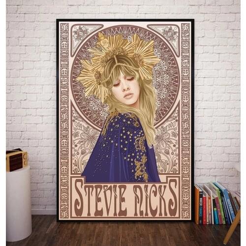 Stevie Nicks Mucha Art Nouveau Canvas Poster Decoration Painting Home Wall Decoration Art Bedroom Decoration