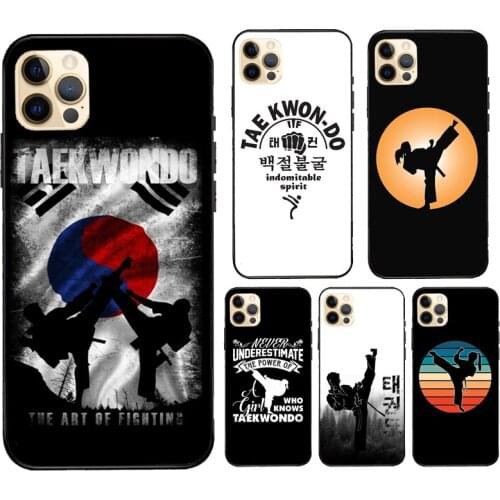 Kungfu Taekwondo For iPhone 12 Pro Max mini Case For iPhone 11 Pro Max XS X SE 2020 7 8 Plus XR Cover