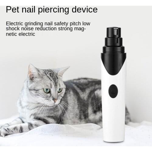 Nail Clippers for Dogs Nail Grinder Professional Dog Grooming Trimmer Electric Cat Paw Clipper USB Pet Nail Trimming Tool