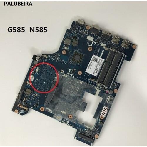 PALUBEIRA Free Shipping For Lenovo G585 motherboard QAWGE LA-8681P mainboard on board Two ram slots
