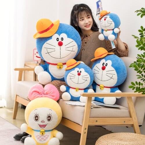 21-39cm Cartoon Cute Anime Stand By Me Doraemon Plush Toys High Quality Stuffed Cats Doll Soft Animal Pillow for Kids Girls Gift
