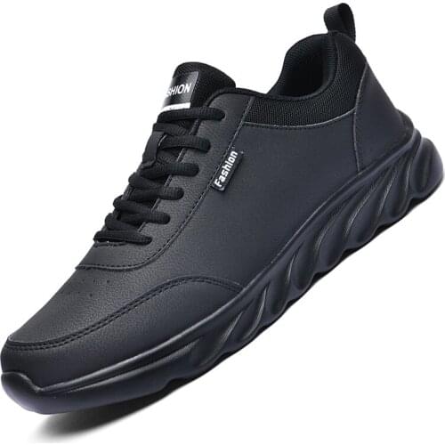 Men Casual Shoes Leather Men Shoes Sneakers Winter Comfortable Walking Shoes Lightweight Rubber Waterproof Couple Sneakers Men