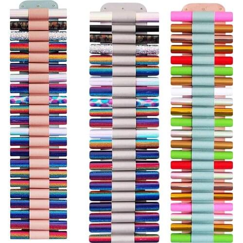 22 Lattice Vinyl Roll Organizer Space Saving Wall-Mounting Roll Storage Rack Save Space And Easy To Store