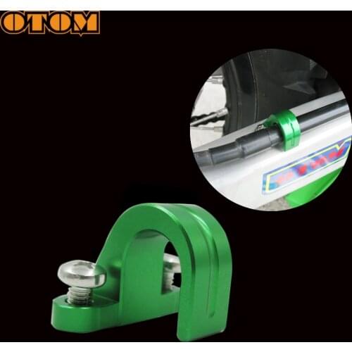 OTOM Motorcycle Aluminum Rear Brake Tubing Buckle CNC Hose Tube Shifter Cable Guides Button Fixed Tubing Clips For KAWASAKI KXF