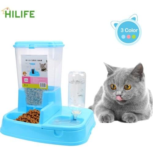 For Dog Water Drinking Cat Feeding Large Capacity Dispenser Pet Automatic Feeder 1 Set Dog Cat Drinking Bowl Pet Products