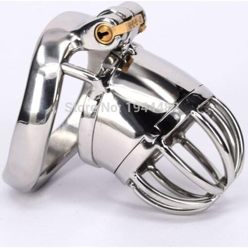 Chastity Device Stainless Steel Cock Cage Metal Male Chastity Belt Penis Ring Bondage Sex Toys Intimate Goods for Men