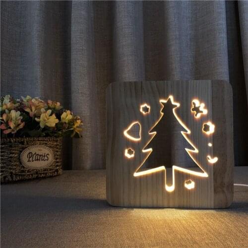 Christmas tree LED Desk light USB Plug Living room Desk Lamp Bedroom Table light Atmosphere Lighting Christmas gifts Night Deco