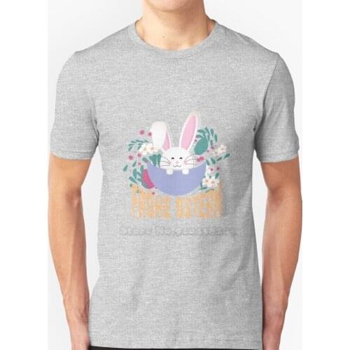Happy Easter Bunny Short-Sleeve T-Shirt Summer Men Streetswear T Shirt Easter Fishing Eggs Rabbit To Celebrate Public Holidays
