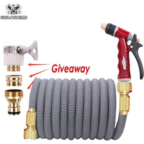 DROPSHIPPING lightweight garden watering hose wear resistant telescopic magic hose eu car wash hose metal sprinkler tank