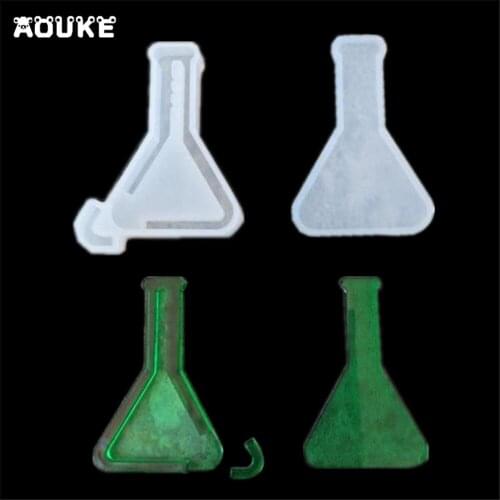 Hourglass&Reagent bottle Shape Quicksand Water Silicone Mold DIY Jewelry Pendant Tools Phone Case Decoration Translucent Mould