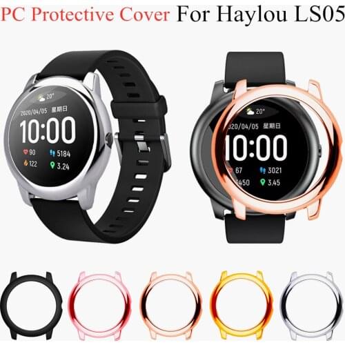 Replacement Screen Protector Slim Frame PC Case Cover Protect Shell For Xiaomi Haylou Solar LS05 Watch Protect Case