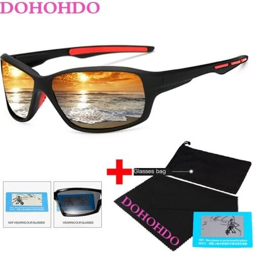 DOHOHDO Brand Design Polarized Sunglasses New UV400 Driving Sports Style Sun Glasses for Men Women Vintage Eyewear Accessories