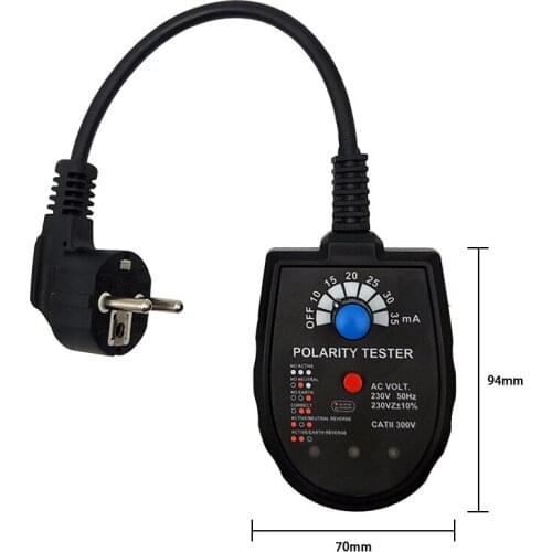 Voltage Test Socket Detector Leakage Detector Polarity Phase Check Plug And Socket Tester Neutral Circuit Polarity Phase EU Plug