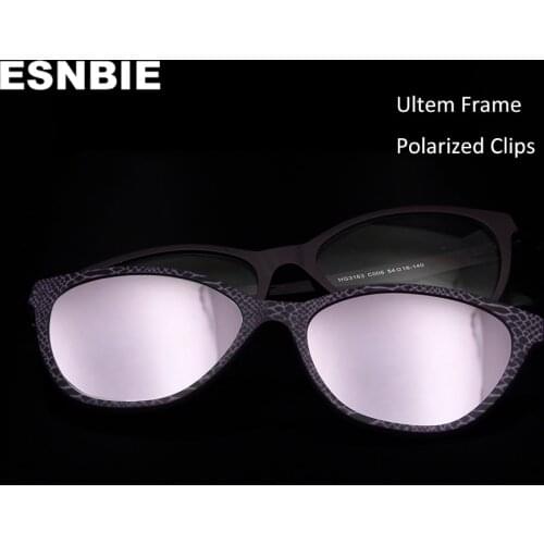 Ultem Cat Eye Spectacles Ladies Magnet Sunglasses Men Polarized Glasses Clip On Glass Plastic Titanium Eyewear Frames Women