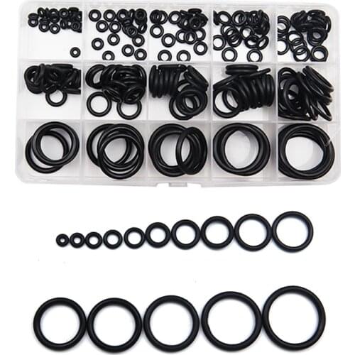O Rings Gasket Rubber Sealing O-rings Nitrile Washer Seals, Damper Waterproof Repair Rubber Assortment Kit Sealing Ring Box