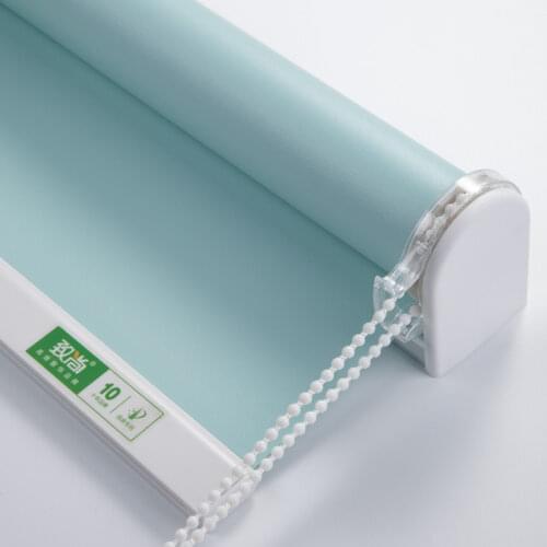 Manual Blackout Roller Blinds Curtain Drill System Office Kitchen Bed Room Solid Waterproof Fabric Customize Size