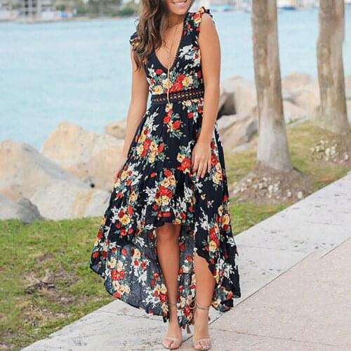 U-SWEAR Dresses Summer Sexy Dress Office Lady Asymmetrical Print Sleeveless Sashes V-Neck Dresses Woman Party Night Plaid Dress