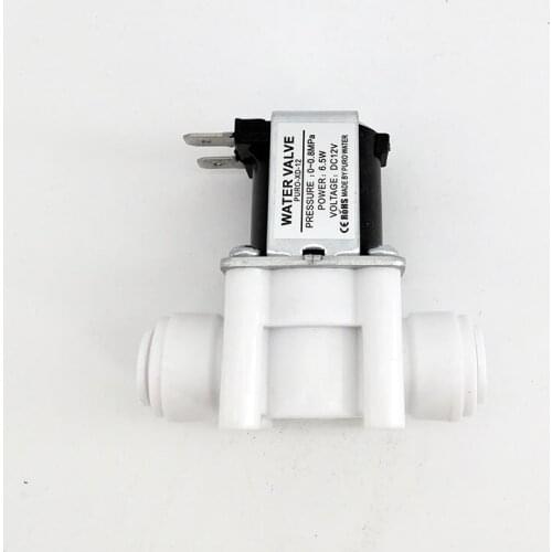 1/4 and 3/8 port fast connection DC24V/DC12V inlet water solenoid valve RO reverse osmosis water machine accessories