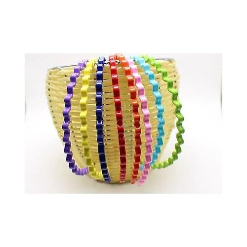 10 Mixed Color Zigzag Shape Hair band Headband Hoop Sports Yoga School Girl 6mm
