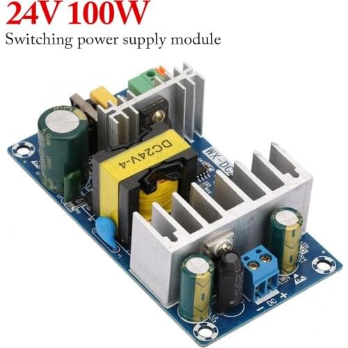 100W High Power Switching Power Supply Module 4-6A Output WX-DC2412 with Over Voltage AC-DC Switching Power Supply Board
