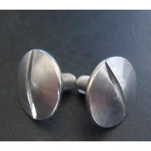 6pcs M6x(8 10 12 16 20 25mm Length) Slotted Screws 304 Stainless Steel Slot Socket Bolt Big Truss Head Screw