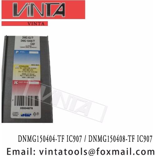 Free shiping high quality DNMG150404-TF IC907 / DNMG150408-TF IC907 cnc carbide turning inserts