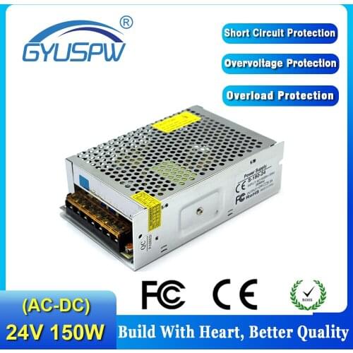 Power Supply DC 24V 6.3A 150W Switching Power Supply Led Driver for LED display Adjustable power supply 110/220V AC to DC
