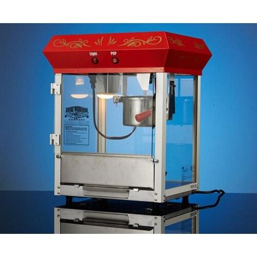 CE 6 OZ Commercial Bar Style Popcorn Popper Machine w heat preservation