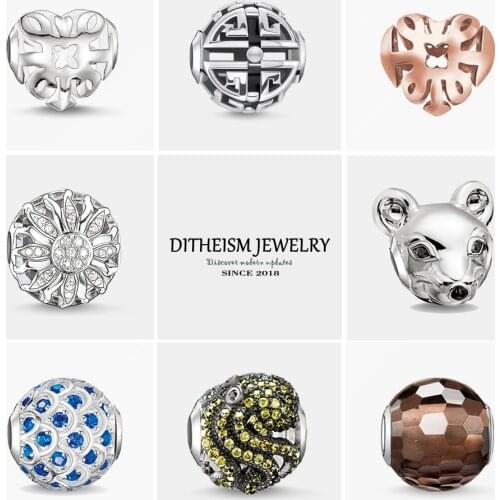 DIY Beads Asia Charm 5mm Hole,2018 Fashion Silver Jewelry Vintage Gift For Women Men Boy Girl Fit Bracelets Necklace Choker