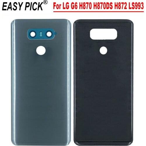 For LG G6 H870 H870DS H872 LS993 VS998 US997 Battery Cover Protective Rear Door Glass Housing Replacement Durable Back Cover