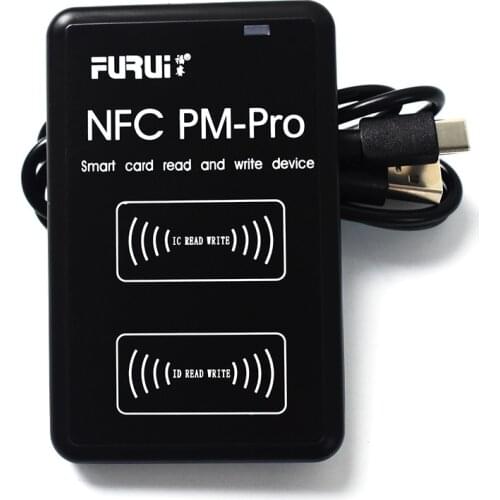 New PM-Pro English RFID Copier Duplicator 125KHz Key Fob NFC Reader Writer 13.56MHz Encrypted Programmer USB UID Copy Card Tag