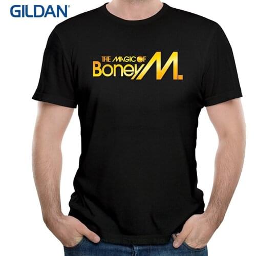 Hot Sale Men T Shirt Fashion Men Rock Band Boney M Rasputin Rasputin Song Short Sleeves T Shirts